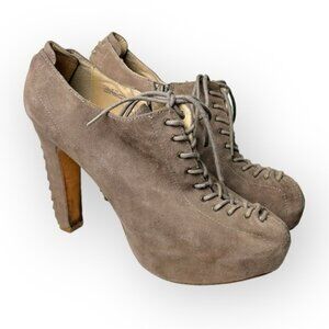 Pour La Victoire Agalia Platform Booties in Dark  Grey 11
